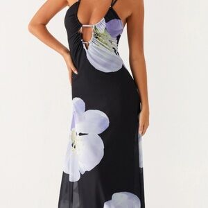 Peppermayo Black and White Floral Dress